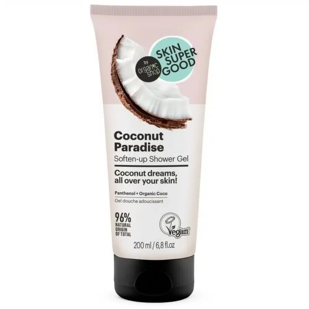 Skin Super Good Coconut Paradise puhító tusfürdő gél - 200ml Skin Super Good Coconut Paradise puhító tusfürdő gél - 200ml