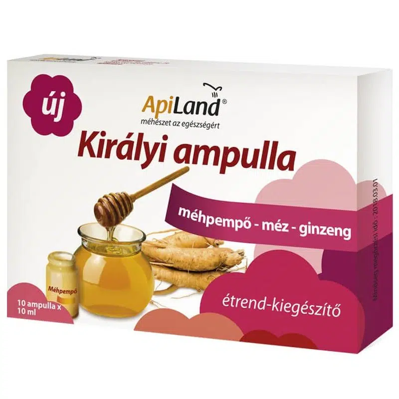 Apiland Királyi ampulla - 10x10ml Apiland Királyi ampulla - 10x10ml