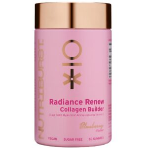 Nutriburst Radiance Renew Collagen Builder gumivitamin, áfonya ízesítéssel - 60db