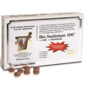 Pharma Nord Bio Szelénium 100 + Cink + vitaminok tabletta - 30db
