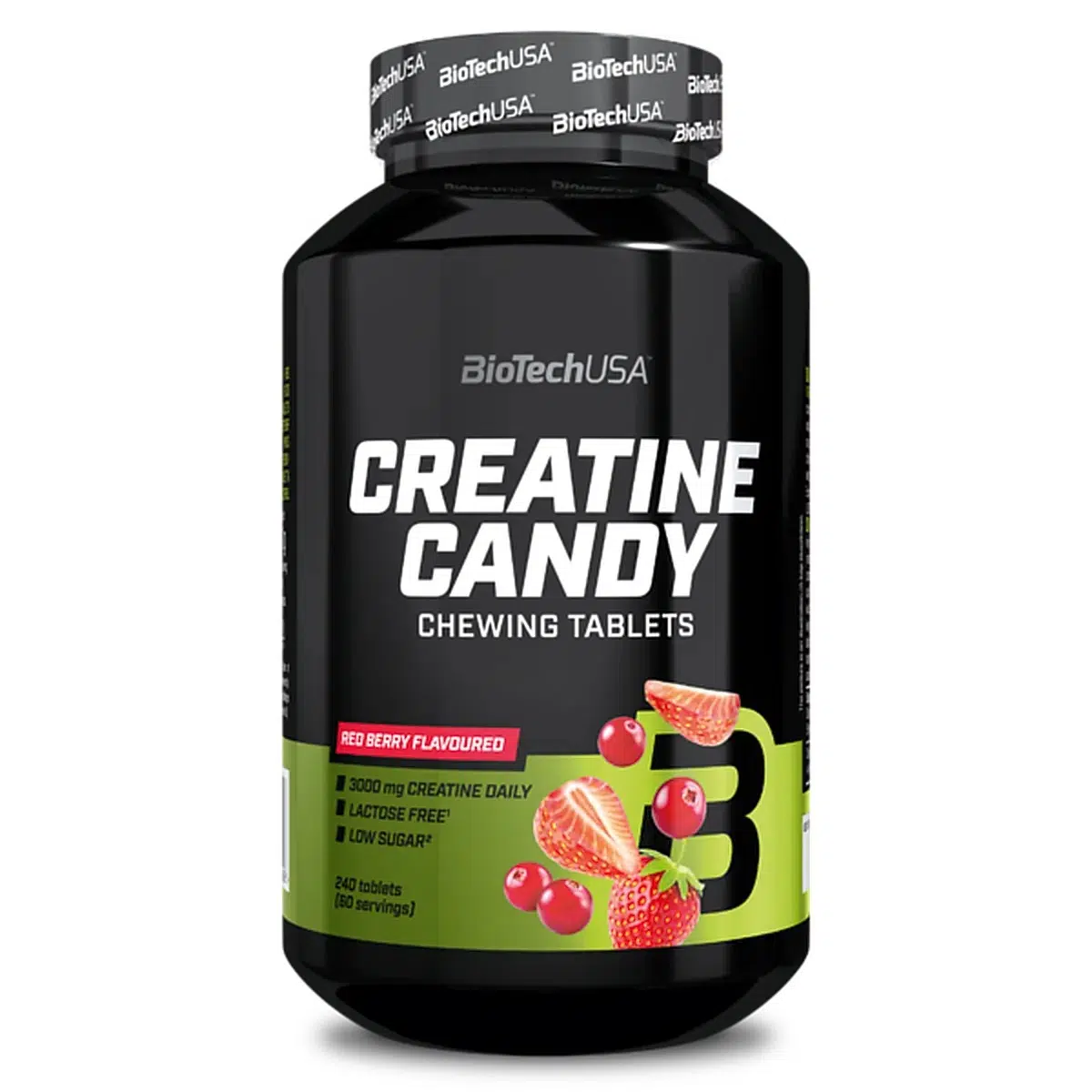Biotech Creatine Candy Red Berry rágótabletta - 240db Biotech Creatine Candy Red Berry rágótabletta - 240db
