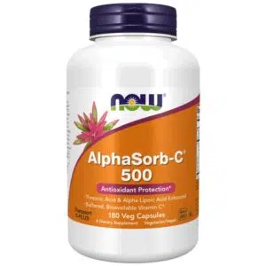 Now AlphaSorb - C-vitamin 500 mg - 180db