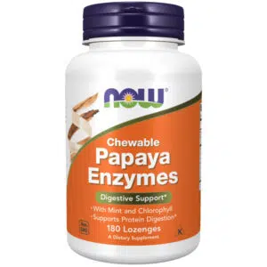 Now Papaya Enzymes rágótabletta - 180db