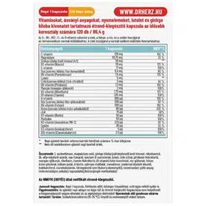Dr. Herz XXL A-Z 50+ Multivitamin komplex kapszula - 120 Dr. Herz XXL A-Z 50+ Multivitamin komplex kapszula - 120
