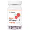 GymBeam C-vitamin eper ízű rágótabletta gyerekeknek - 120db