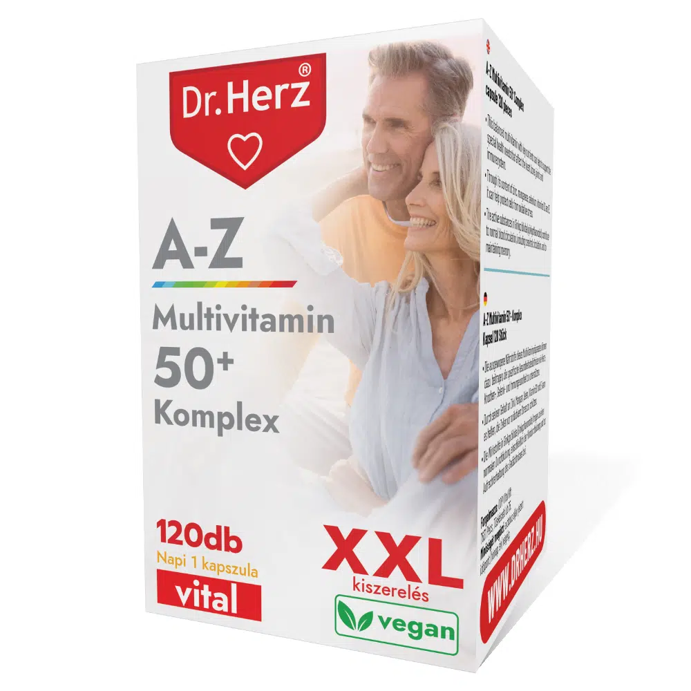 Dr. Herz XXL A-Z 50+ Multivitamin komplex kapszula - 120db Dr. Herz XXL A-Z 50+ Multivitamin komplex kapszula - 120db