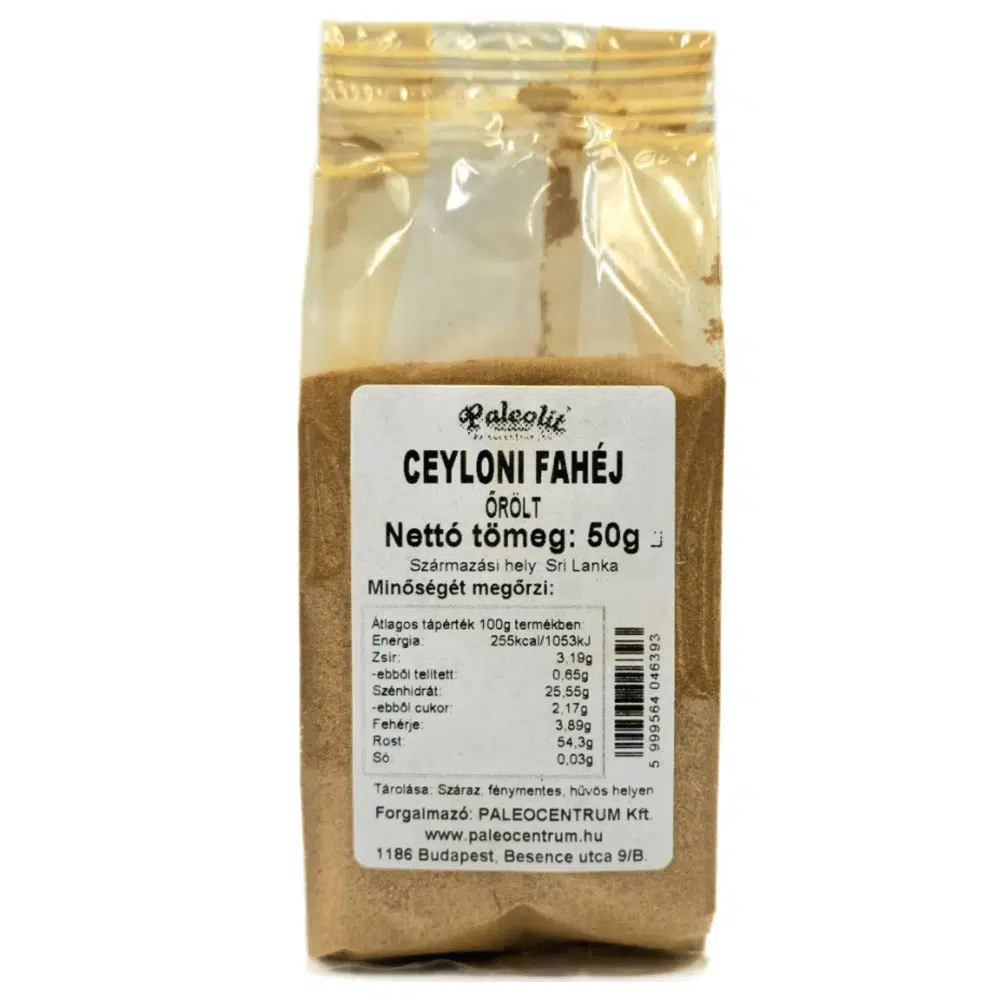 Paleolit Ceyloni fahéj őrölt - 50g Paleolit Ceyloni fahéj őrölt - 50g