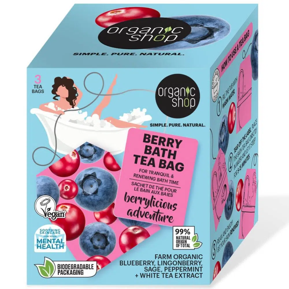 Organic Shop ''Berry Bath'' fürdőfilter bogyós gyümölcsökkel - 3db Organic Shop ''Berry Bath'' fürdőfilter bogyós gyümölcsökkel - 3db