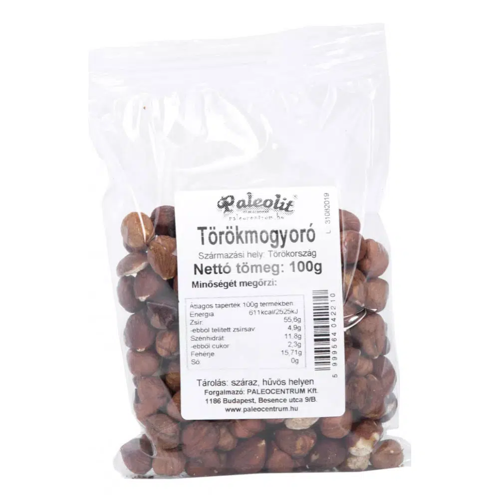 Paleolit Törökmogyoró natúr - 100g Paleolit Törökmogyoró natúr - 100g