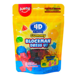 Amos 4D Öltöztethető vegyes gyümölcsízű építhető gumicukor - 85g