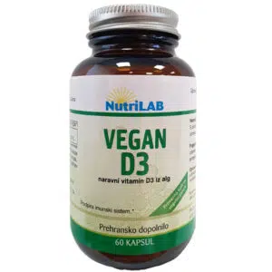 Nutrilab Vega D3-vitamin kapszula Algából - 60db
