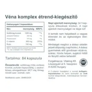 Vitaking Véna Komplex kapszula - 84db - Image 3