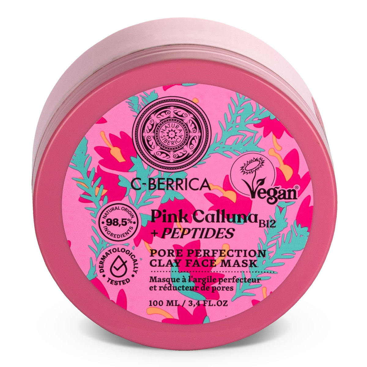 Natura Siberica C-Berrica Pink Calluna Pórustisztító agyagos arcmaszk – 100ml