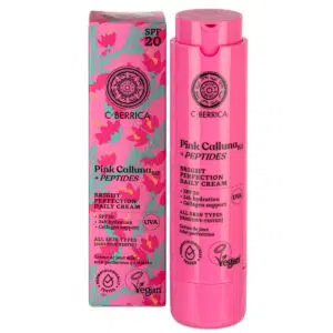 Natura Siberica C-Berrica Pink Calluna Ragyogásfokozó nappali arckrém SPF20 - 50ml