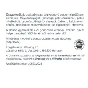 VitaKing C-Vitamin 1000mg tabletta - 200db - Image 3