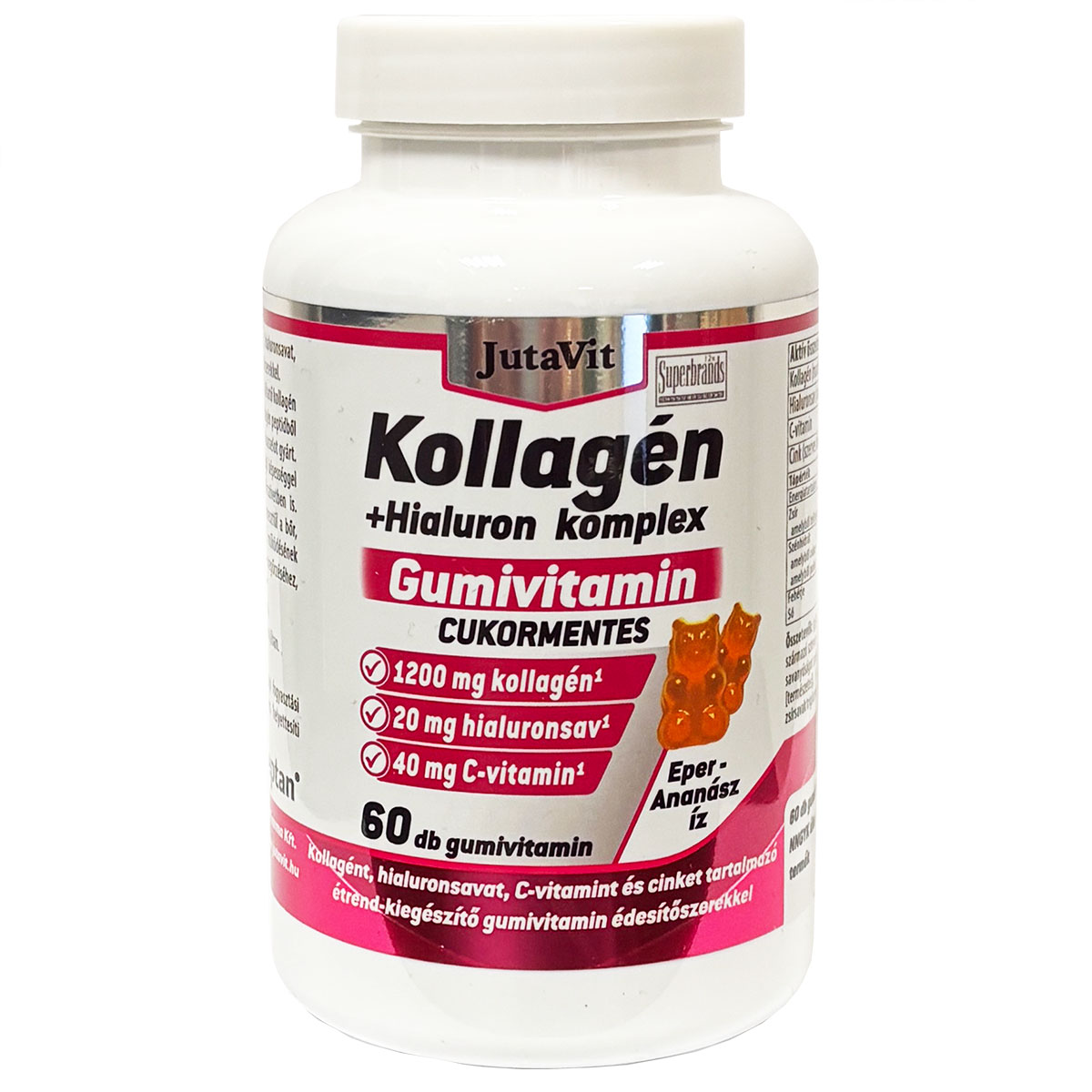 JutaVit Kollagén Komplex cukormentes gumivitamin – 60db