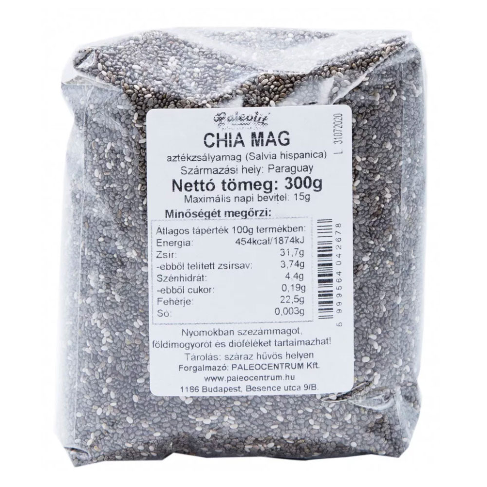 Paleolit Chia mag fekete – 300g