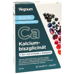 Vegnum Kalcium-biszglicinát + D3 + K2 + Mangán kapszula - 30db