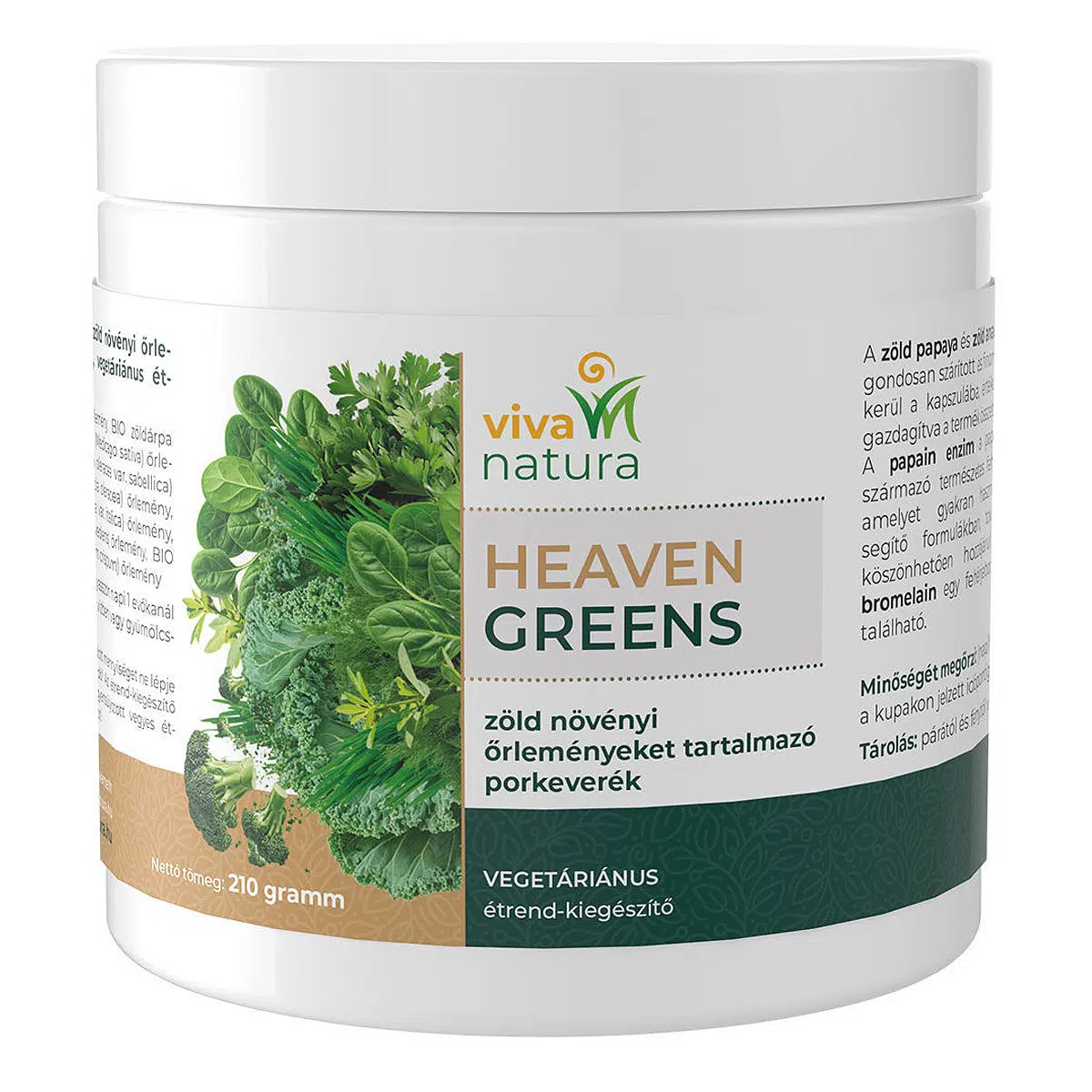 Viva natura Heaven Greens por - 210g Viva natura Heaven Greens por - 210g