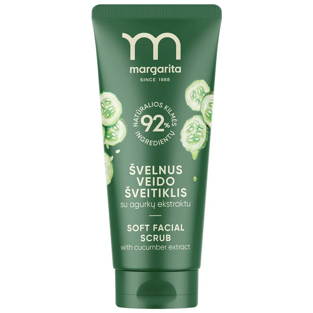 Margarita Puhító arcradír uborkakivonattal - 75ml Margarita Puhító arcradír uborkakivonattal - 75ml
