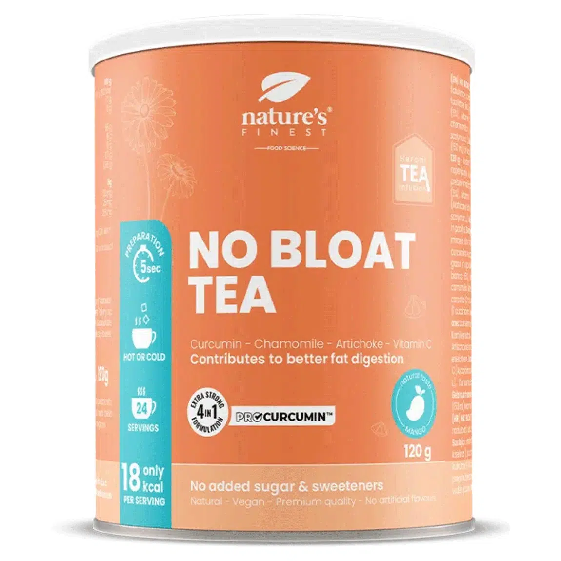 Nature's Finest No Bloat TEA - 120 g Nature's Finest No Bloat TEA - 120 g
