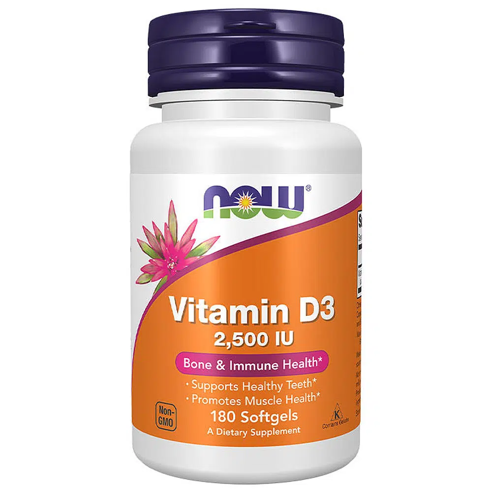 Now D3-vitamin 2500IU lágyzselatin kapszula - 180db Now D3-vitamin 2500IU lágyzselatin kapszula - 180db