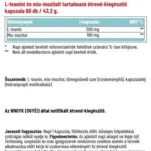 Dr. Herz L-teanin + Inozitol kapszula - 60db - Image 2