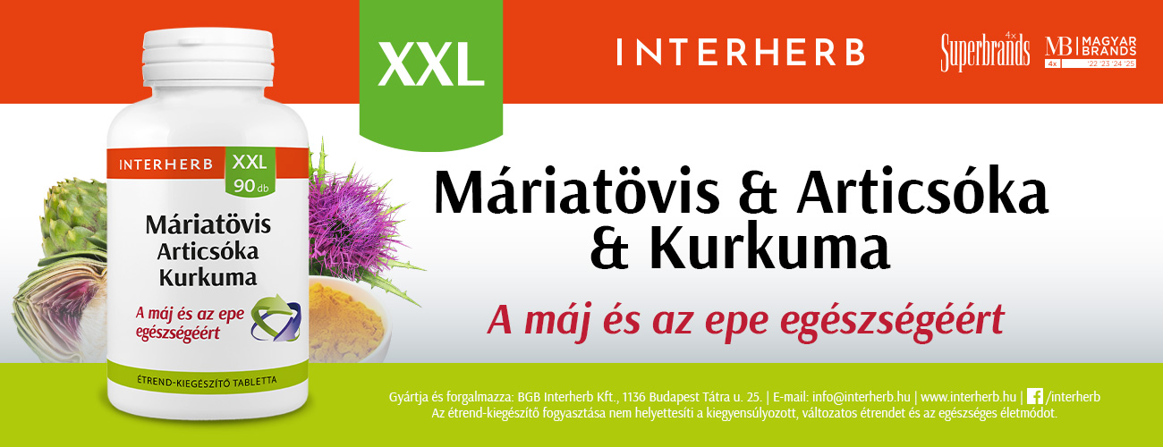 Interherb XXL Máriatövis, Articsóka, Kurkuma tabletta