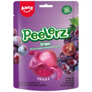 Amos Peelerz Hámozható Szőlő ízű gumicukor - 65g
