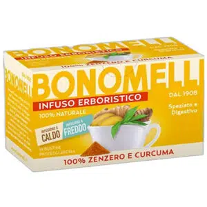 Bonomelli Gyömbér és Kurkuma gyógynövény tea - 16 filter