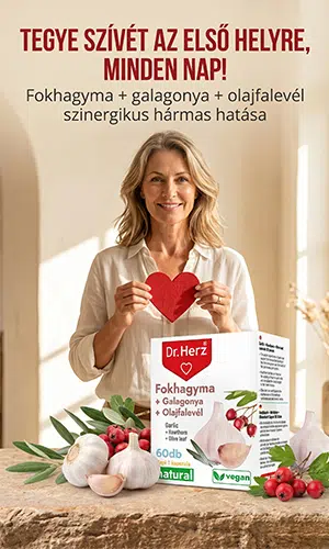 Dr. Herz Fokhagyma + Galagonya + Olajfalevél kapszula – 60db