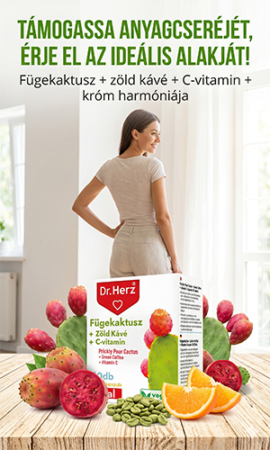 Dr. Herz Fügekaktusz + zöldkávé + C-vitamin kapszula
