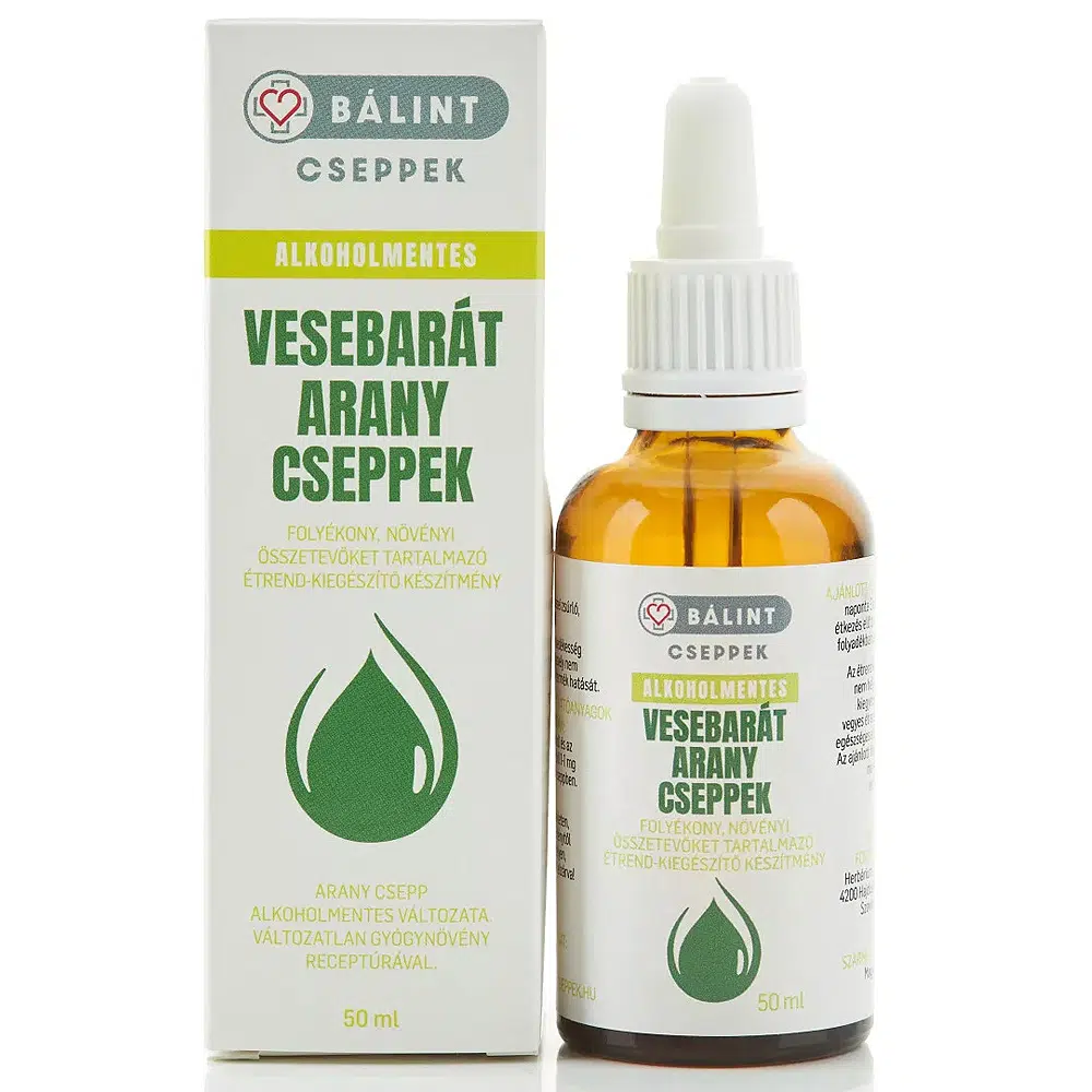Bálint Cseppek Alkoholmentes Vesebarát arany csepp - 50ml Bálint Cseppek Alkoholmentes Vesebarát arany csepp - 50ml