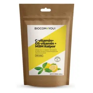 Biocom4You C-vitamin + D3-vitamin + MSM italpor utántöltő 400g