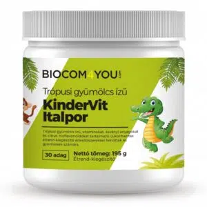 Biocom4You Kindervit - trópusi gyümölcsízű italpor 190g