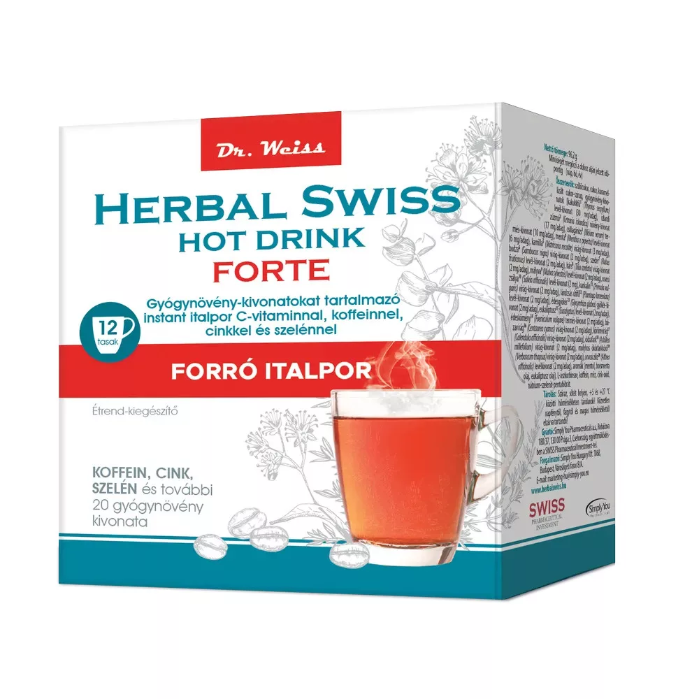 Herbal Swiss Hot Drink FORTE Instant italpor 12db (FORTE) Herbal Swiss Hot Drink FORTE Instant italpor 12db (FORTE)