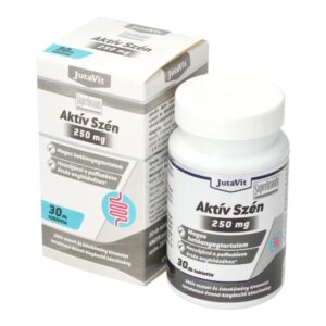 Jutavit Aktív szén 250mg tabletta 30db