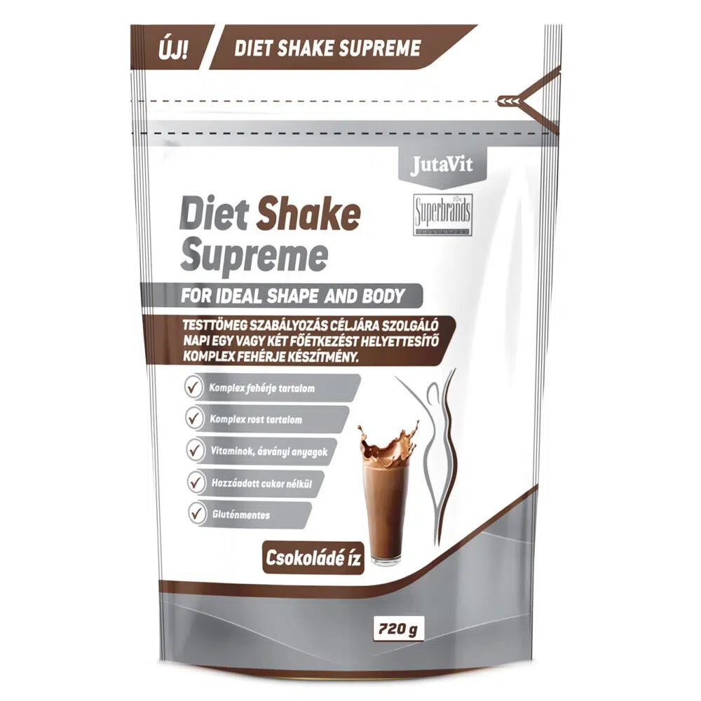 JutaVit Diet Shake Supreme Csokoládé íz 720g JutaVit Diet Shake Supreme Csokoládé íz 720g