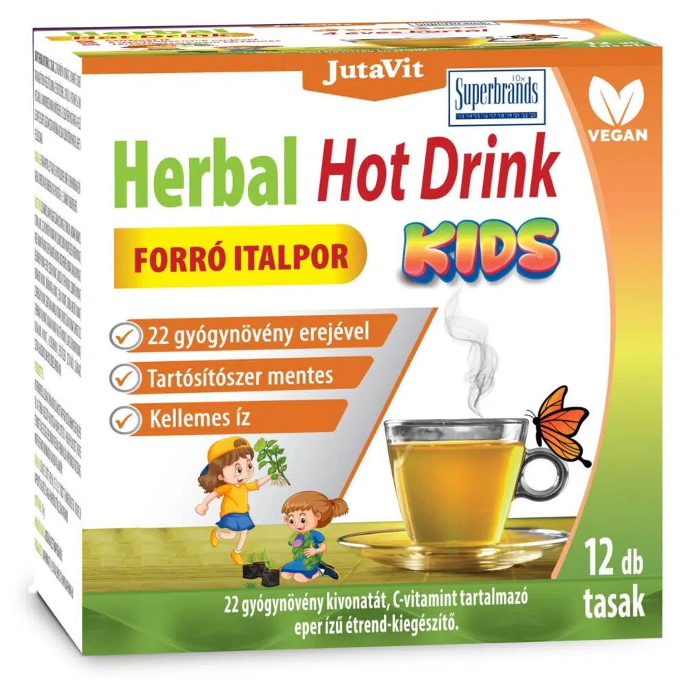 Jutavit Herbal Hot Drink Kid 4 éves kortól 12db Jutavit Herbal Hot Drink Kid 4 éves kortól 12db
