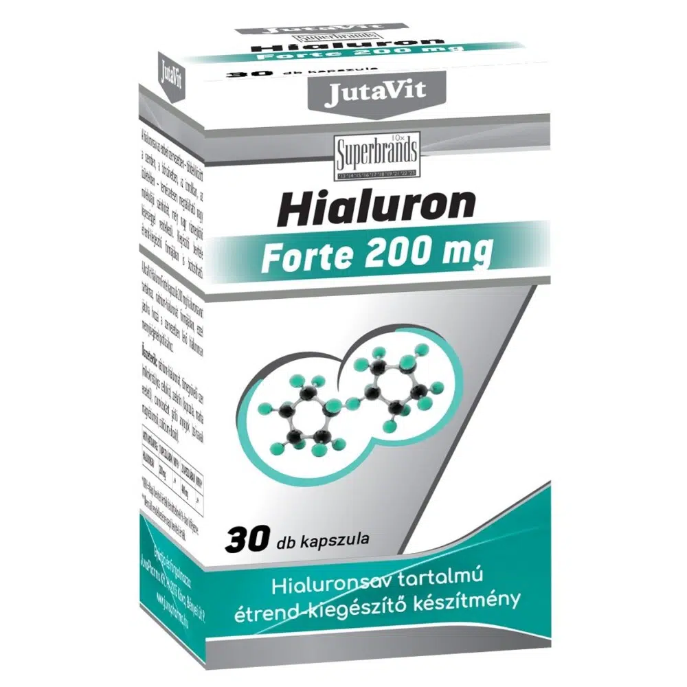 JutaVit Hialuron forte 200mg kapszula 30db JutaVit Hialuron forte 200mg kapszula 30db