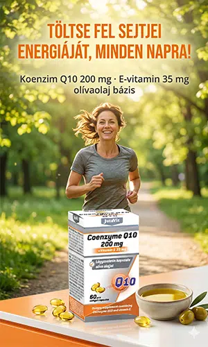 Jutavit Koenzim Q10 200mg + E-vitamin lágyzselatin kapszula