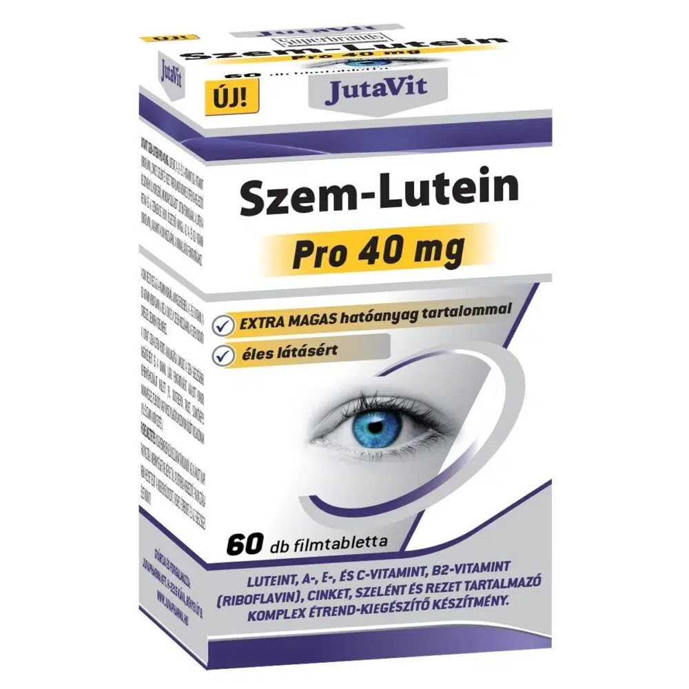 JutaVit Szem-Lutein PRO 40mg 60db filmtabletta JutaVit Szem-Lutein PRO 40mg 60db filmtabletta