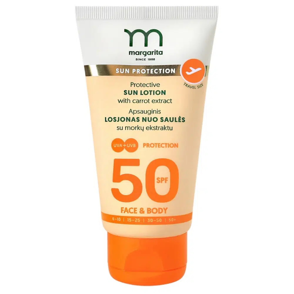 Margarita Napvédő krém sárgarépa-kivonattal SPF50 - 50ml Margarita Napvédő krém sárgarépa-kivonattal SPF50 - 50ml