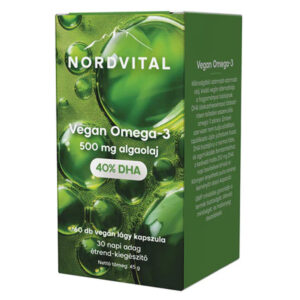 Nordvital Vegan Omega-3 lágyzselatin kapszula - 60db