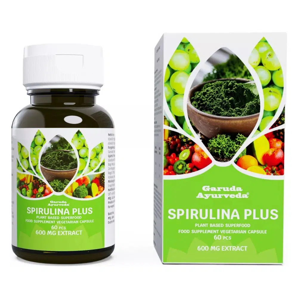 Garuda ayurveda spirulina plus vegán kapszula 60db Garuda ayurveda spirulina plus vegán kapszula 60db