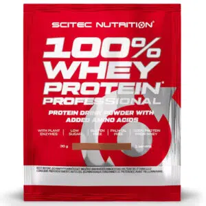 Scitec Nutrition 100% Whey Protein Professional pisztácia fehércsoki - 30g