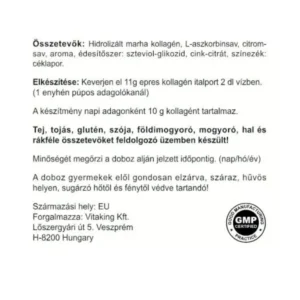 Vitaking Kollagén Eper ízű italpor dobozos - 330g - Image 4
