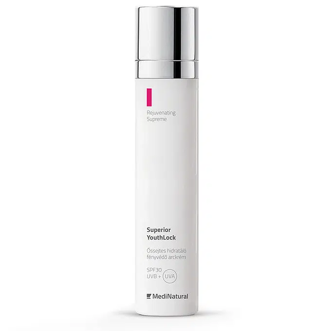 MediNatural Superior YouthLock SPF30 Őssejtes hidratáló fényvédő arckrém - 50ml MediNatural Superior YouthLock SPF30 Őssejtes hidratáló fényvédő arckrém - 50ml