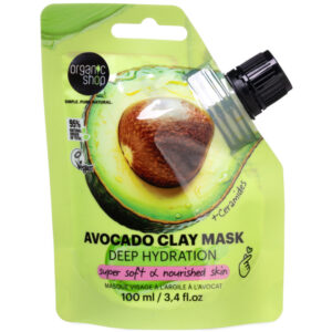 Organic Shop „Deep Hydration” Avokádós agyagmaszk ceramidokkal - 100ml