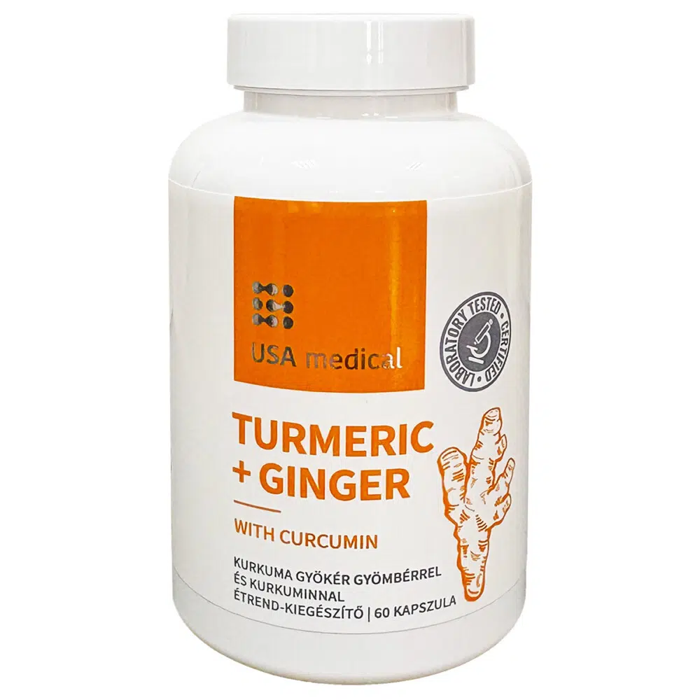 USA Medical TURMERIC+GINGER 60db USA Medical TURMERIC+GINGER 60db